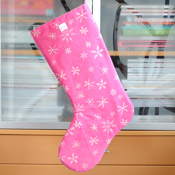 Pink & Blue Dog Holiday Stocking