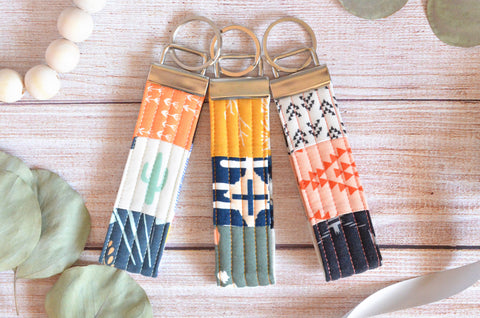 Boho Patchwork Keychain Gifting Set