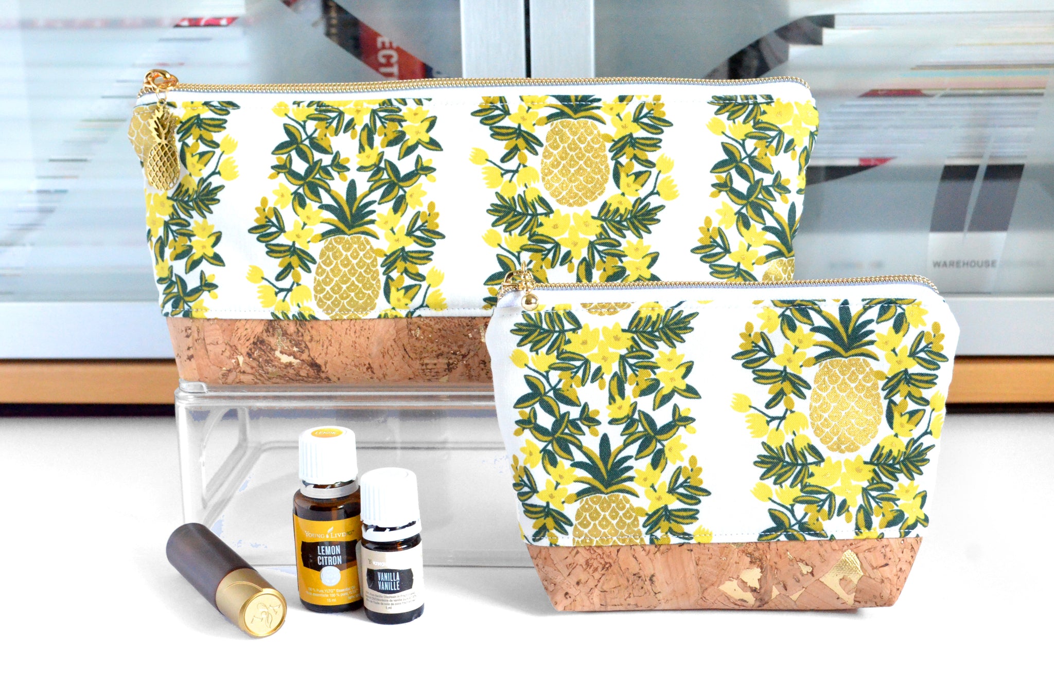Rifle Paper Co Yellow Pineapple - Essential Oil Bag