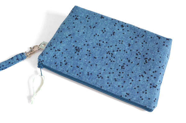 Sink or Swim Sailors Double-Zip Wristlet