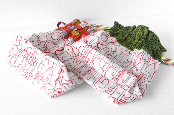 Christmas Letters Fabric Gift Bag