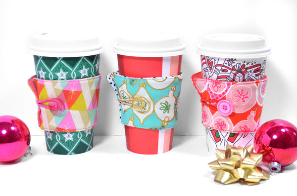 Bright Holiday Coffee Sleeve