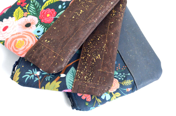 Floral Rifle Paper Co. Cork Leather Pouch