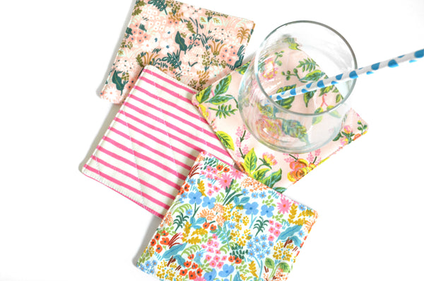 Pink Rifle Paper Co Drink Coaster Set