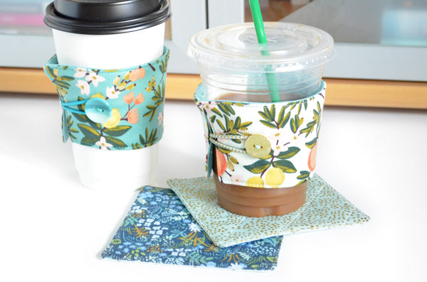 Rifle Paper Co Citrus Floral Coffee Sleeve
