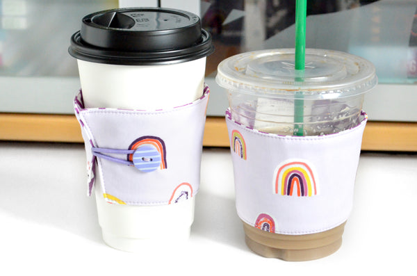 Purple Rainbow Coffee Sleeve