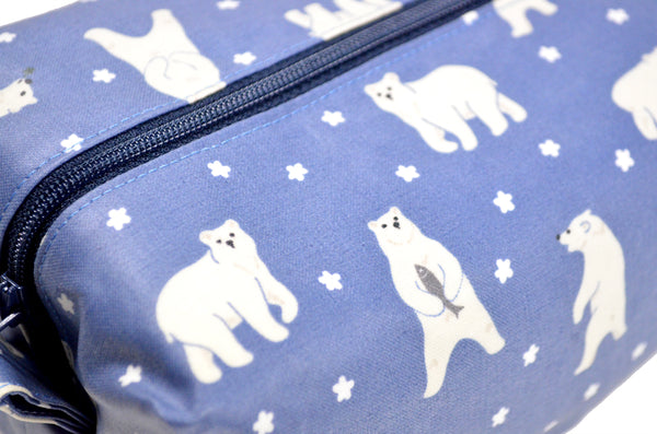 Blue Polar Bear Toiletry Bag