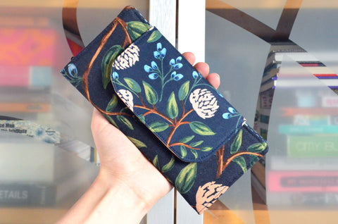 Navy Peony Rifle Paper Co Wallet