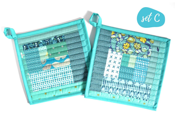 Turquoise Pot Holders