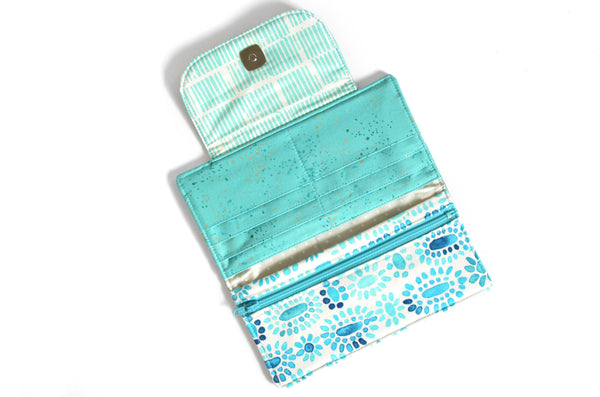 Blue Geo Llama Wallet