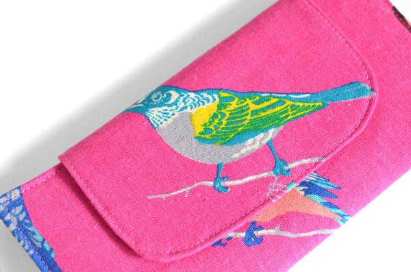 Bright Pink Echino Bird Wallet