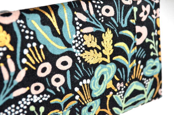 Rifle Paper Co Black & Gold Tapestry Wallet