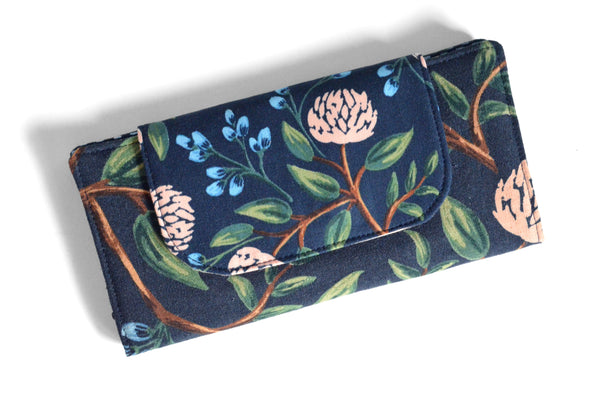 Navy Peony Rifle Paper Co Wallet