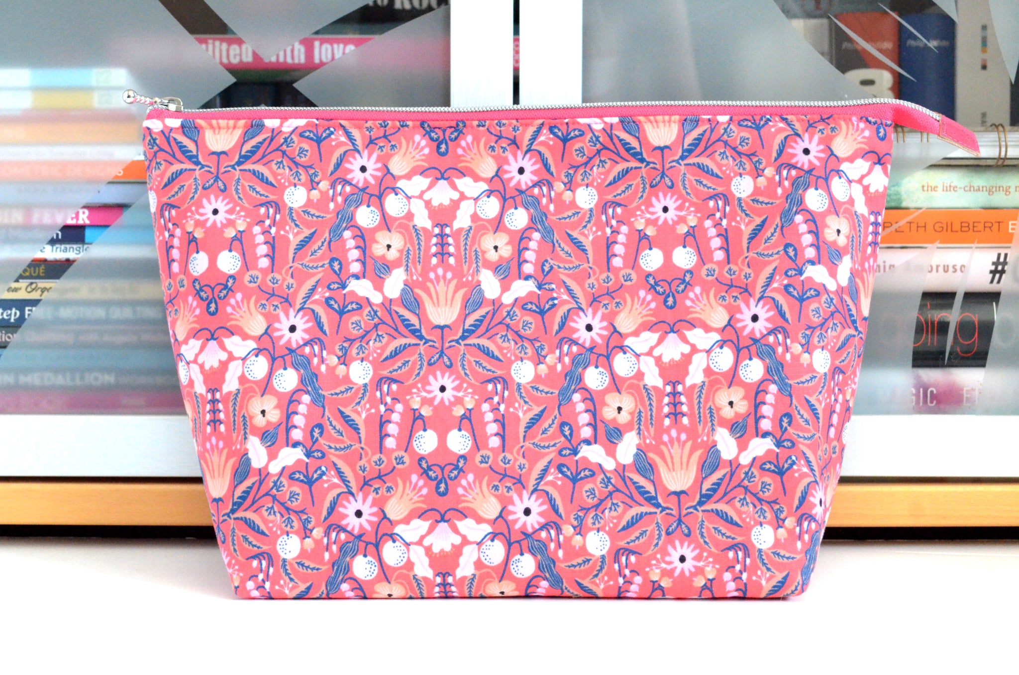 Rifle Paper Co Pink Tapestry Jumbo Toiletry Bag
