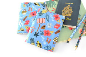 Rifle Paper Co Blue Travel Passport Cover