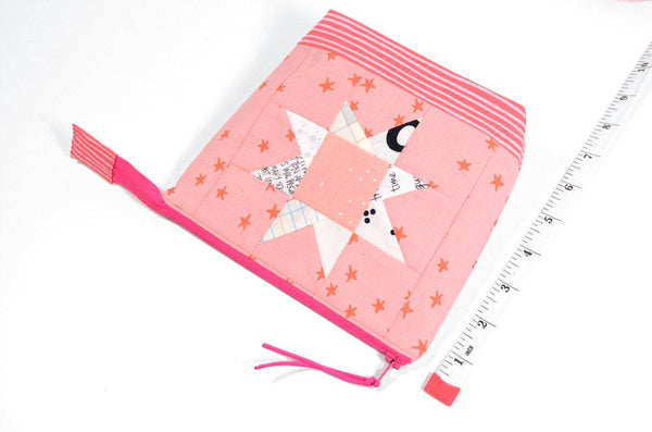 Pink Patchwork Star Pouch