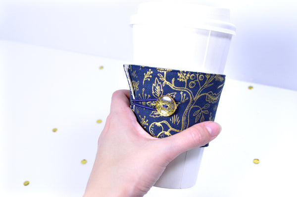 Gold Rifle Paper Co Coffee Sleeve
