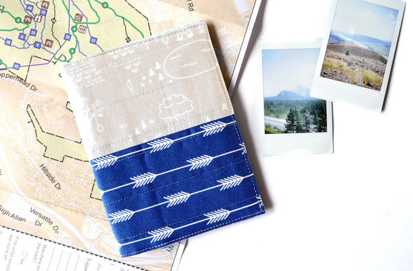 Blue & Grey Adventure Passport Cover
