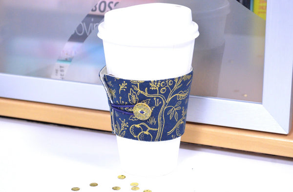 Gold Rifle Paper Co Coffee Sleeve