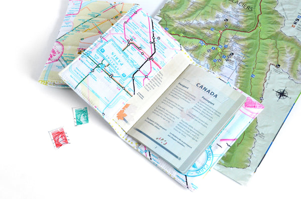 Rainbow Map Passport Cover