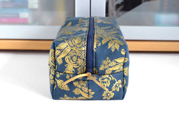 Gold Rifle Paper Co Toiletry Bag