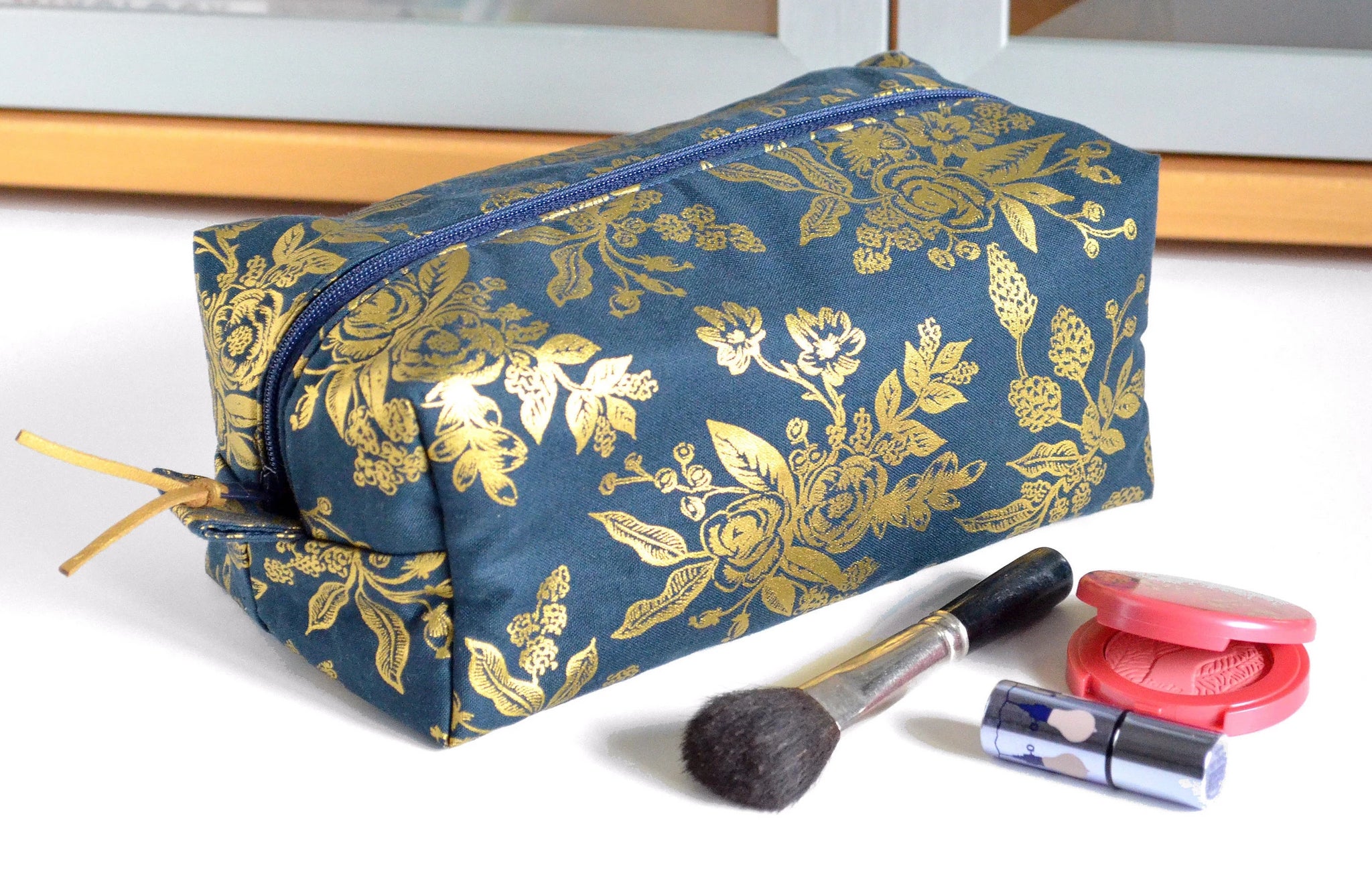 Gold Rifle Paper Co Toiletry Bag