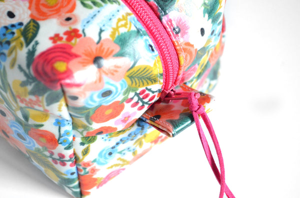 Pink Rifle Floral Toiletry Bag
