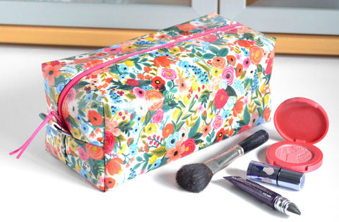 Pink Rifle Floral Toiletry Bag