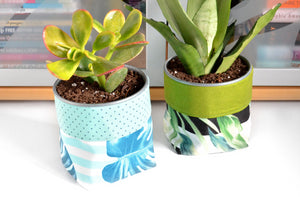 Tropical Fabric Plant Pot
