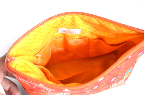 Orange Floral - Mini EO Bag & Roller Bottle Holder