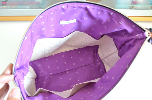 Airflow Purple & Rose Gold Jumbo Toiletry Bag