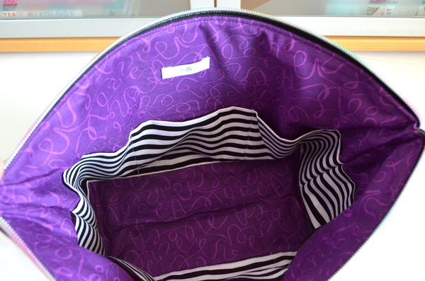 Purple De La Luna Jumbo Toiletry Bag