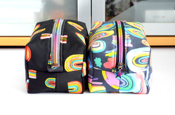 Watercolour Rainbows - Jumbo & Boxy Toiletry Bags