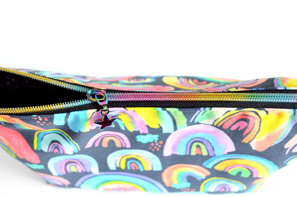 Watercolour Rainbows - Jumbo & Boxy Toiletry Bags