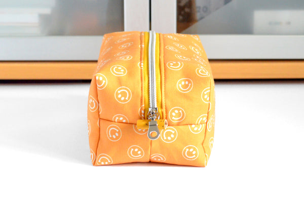 Bright Yellow Smiley Face - Jumbo & Boxy Toiletry Bags