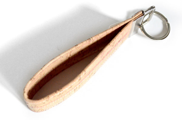 Natural Cork Leather Keychain
