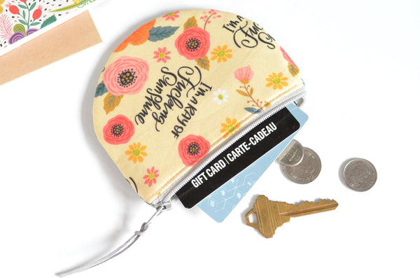 Sweary Round Coin Purse - Ray of Sunshine