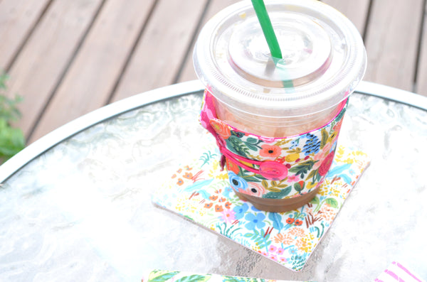 Rifle Paper Co Garden Party Coffee Sleeve