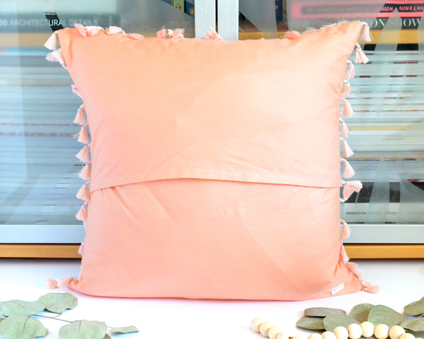 Pillow Cover - Rainbow Arches in Coral