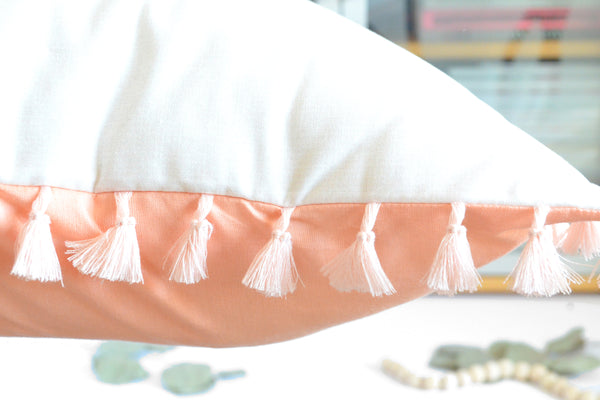 Pillow Cover - Rainbow Arches in Coral