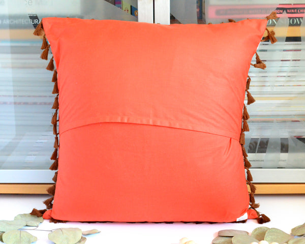 Pillow Cover - Mountain Range in Caramel