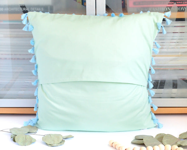 Pillow Cover - Rainbow Arches in Seafoam