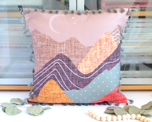 Pillow Cover - Mountain Range in Spice