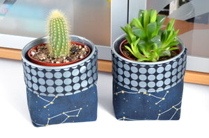 Constellation Fabric Plant Pot