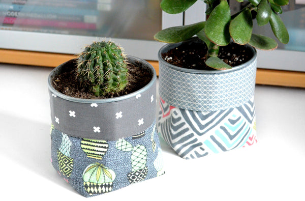 Cactus & Boho Fabric Plant Pot