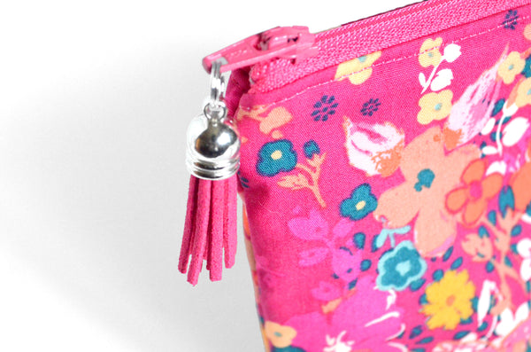 Pink Floral - Mini EO Bag & Roller Bottle Holder