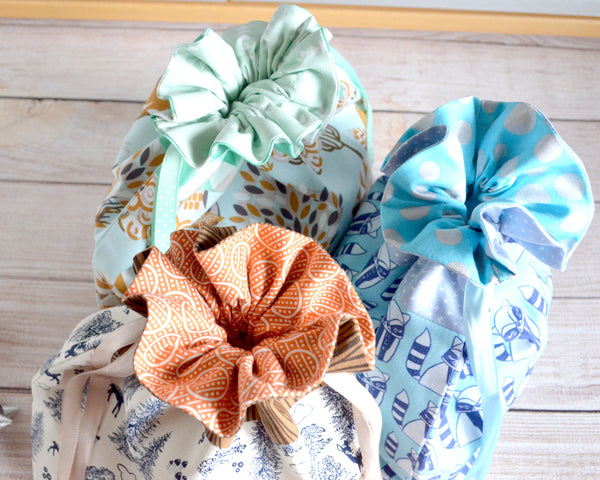 Woodland Fabric Gift Bags