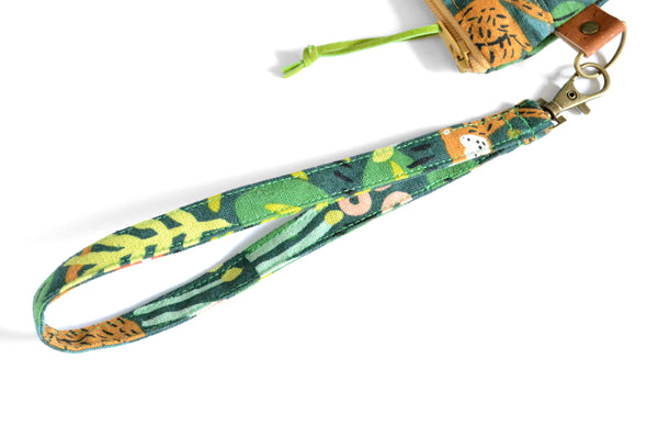Rifle Paper Co. Jungle Double-Zip Wristlet