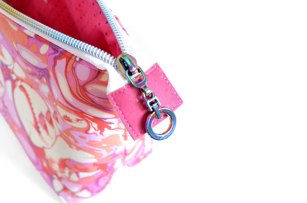 Marbled Cotton Candy Jumbo Toiletry Bag